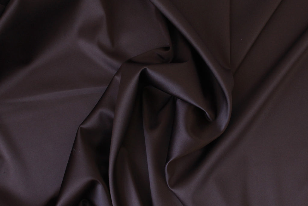 1/2 YD Brown Stretch Satin - Perfect for Sewing Lingerie