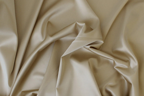 1/2 YD Old Gold Stretch Satin - Perfect for Sewing Lingerie