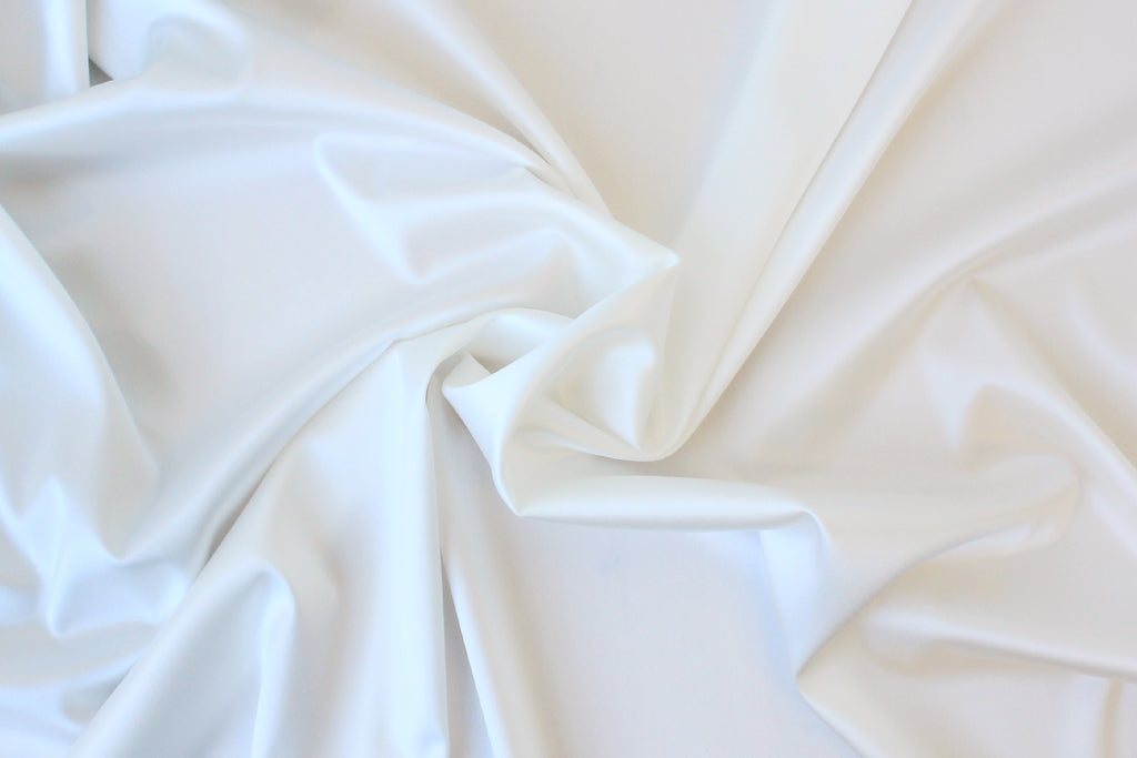 1/2 YD Warm White Stretch Satin - Perfect for Sewing Lingerie